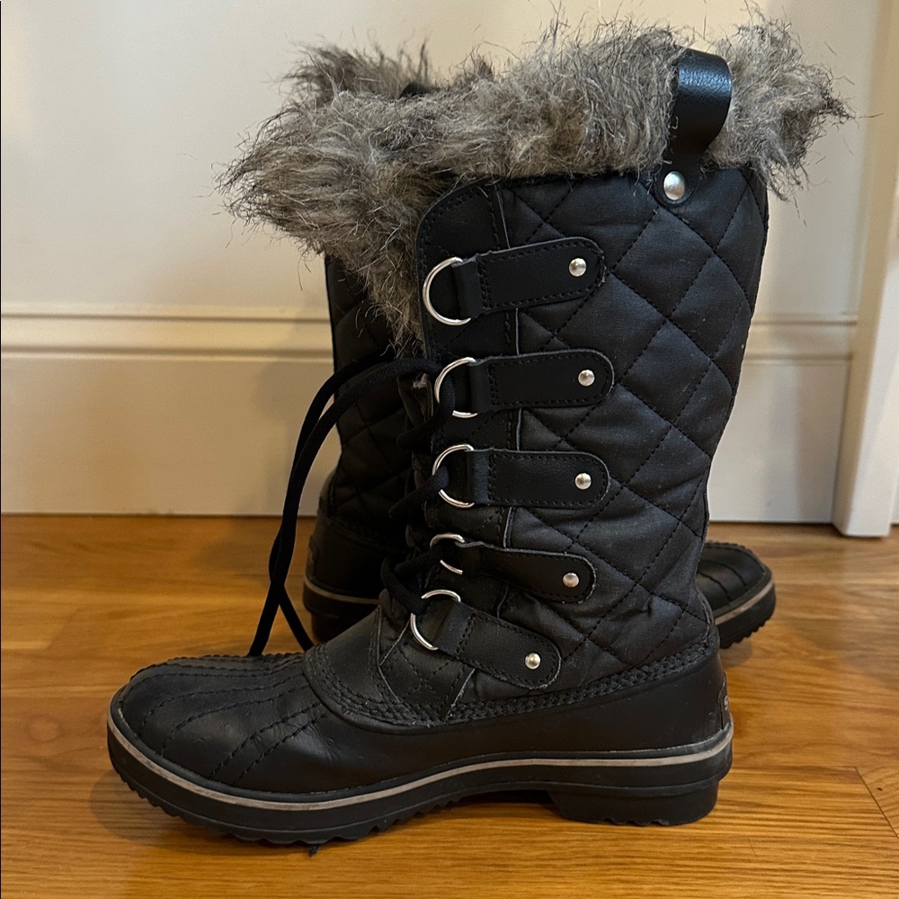 Sorel Tofino II Boot, Black Waterproof Boots, Faux Fur Winter Boots, Sorels